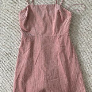 Pink Corduroy Dress